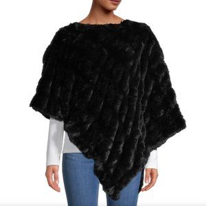 La Fiorentina Faux Fur Poncho (NWT)